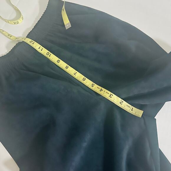 R & M Richards By Karen Kwong Button Up Two Piece Shirt Pants Set Size 8 Navy - Picture 5 of 10